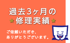 過去3カ月の実績